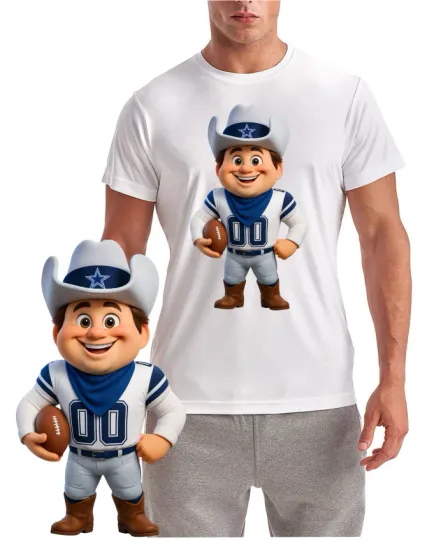 Discover Cowboy Football Mascot ROWDY T-Shirt / Performance Shirt