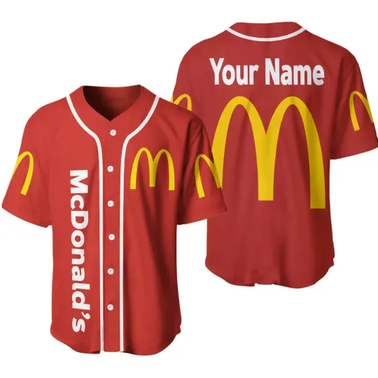 Discover Personalized McDonald's Baseball Jersey, Trending Gift for Him