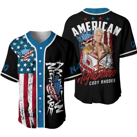 Discover American Nightmare Cody Rhodes Baseball Jersey Tour 2025