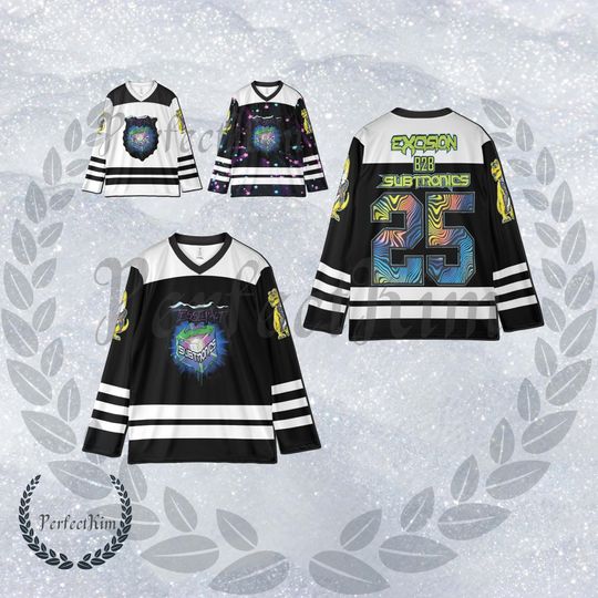 Discover SUBTRONICS Jersey - B2B EXCISION Hockey Jersey - Edm Music Festival Merc
