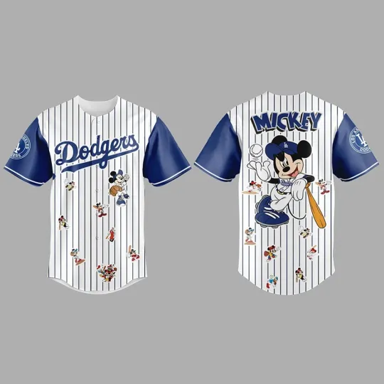 Discover Los Angeles Dodgers x Mickey Mouse Night 2025 Baseball Jersey
