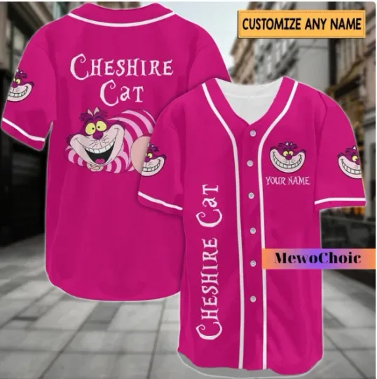 Cheshire Cat Baseball Jersey Shirt