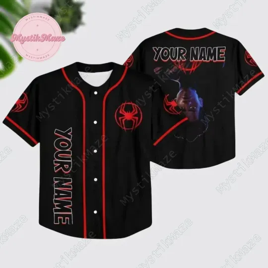 Discover Personalized Spiderman Baseball Jersey Shirt