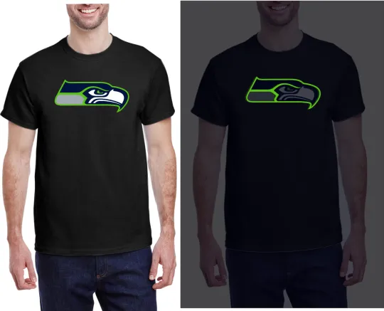 Discover New With Tags / GLOW IN THE DARK Seahawks Wicking T-Shirt