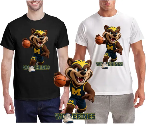 Discover New / Michigan Basketball Mascot T- Shirt