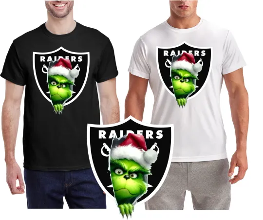 Discover New With Tags /  Raiders Football Christmas funny character T-Shirt / Wicking Shirt