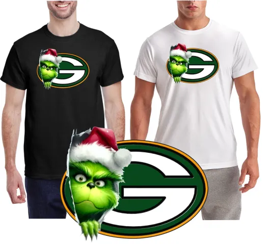 New / Green Bay Packers Christmas funny character Tee / Quality Wicking T-Shirt