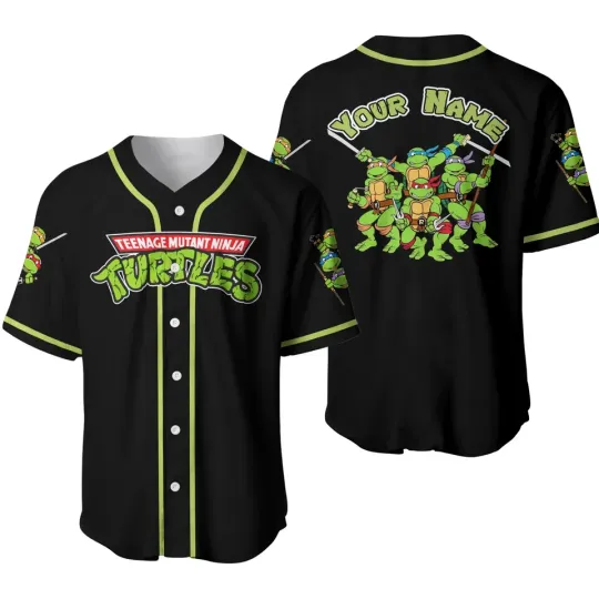 Custom Teenage Mutant Ninja Turtles Baseball Jersey