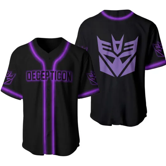 Decepticon Transformers Baseball Jersey Shirt For Men and Women