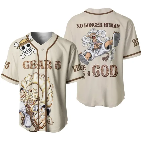 One Piece Baseball Jersey for Anime Fans, Trendy Gift for Him