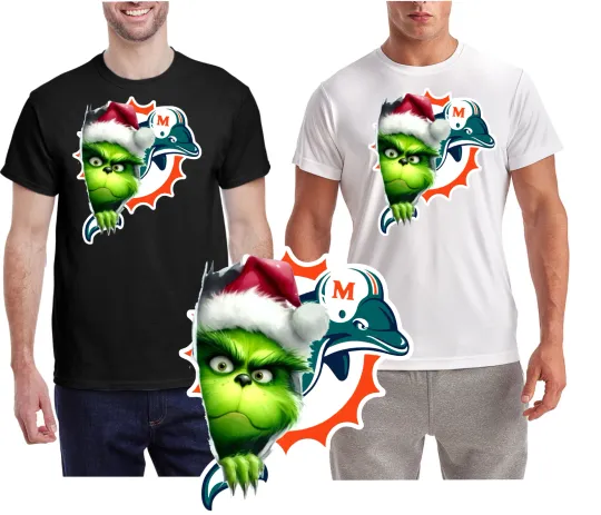 Discover New /Miami Dolphins funny character Tee / Quality Wicking T-Shirt