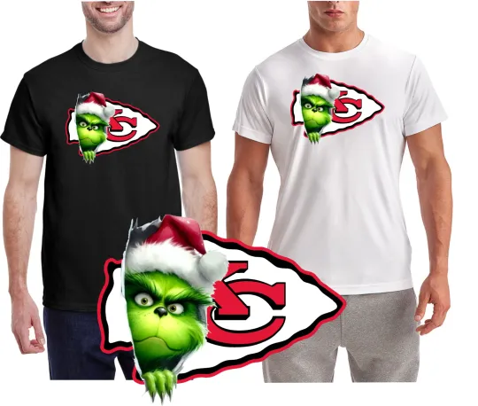New / Chiefs Football funny character T-Shirt / Performance Shirt