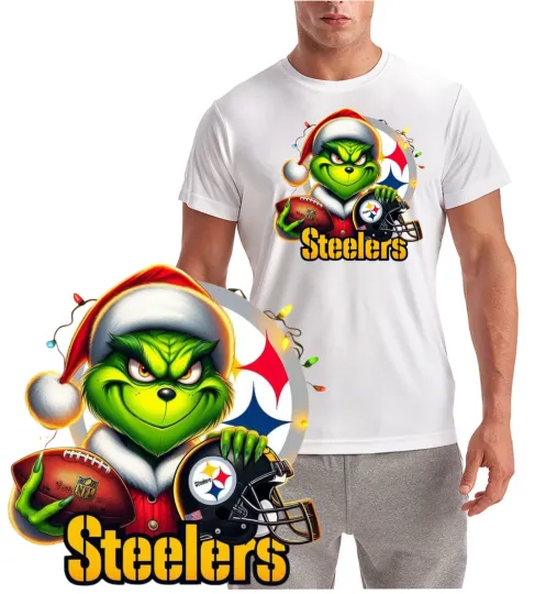 Discover NEW/ Steeler Football Christmas funny character T-Shirt / TriDri Performance Shirt