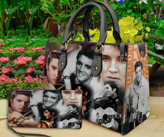 Discover Elvis Presley Music Women Leather Handbag,Elvis Presley Lover Handbag,Elvis Pres