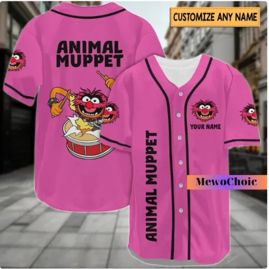 Discover Animal Muppet Baseball Jersey Shirt