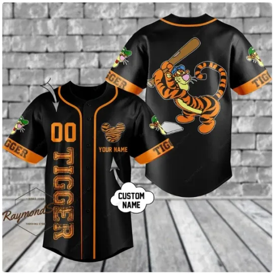Discover Tiger Disney Baseball Jersey Shirt
