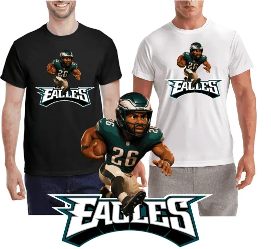 Discover New With Tags/ Philadelphia Eagles Barkley / Fun Quality Wicking T-Shirt