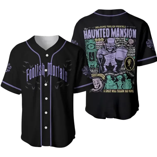 Discover Haunted Mansion Baseball Jersey, Trending Shirt, Gift for Him or Friend