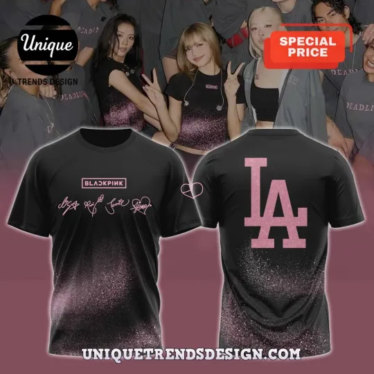 Discover Los Angeles Dodgers x Blackpink World Tour 2025 T-Shirt