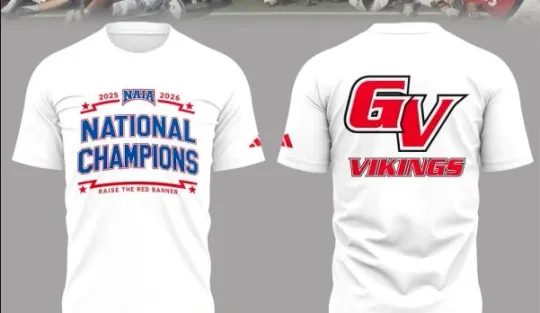 Discover Grand View Viking1 2025 Naia National Champions 3D T-Shirt
