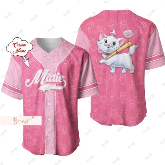Discover Marie Cat Baseball Jersey Shirt