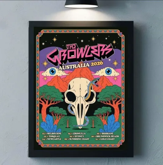 Discover The Growlers Australia 2026 Tour Schedule Dates Home Decor Poster