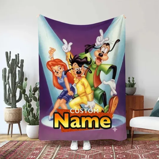 Discover Disney A Goofy Movie Fleece Bed Custom Blanket Gift For Fan, Kids V2