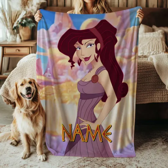 Discover Disney  Megara Princess Fleece Bed Custom Blanket Gift For Fan, Kids