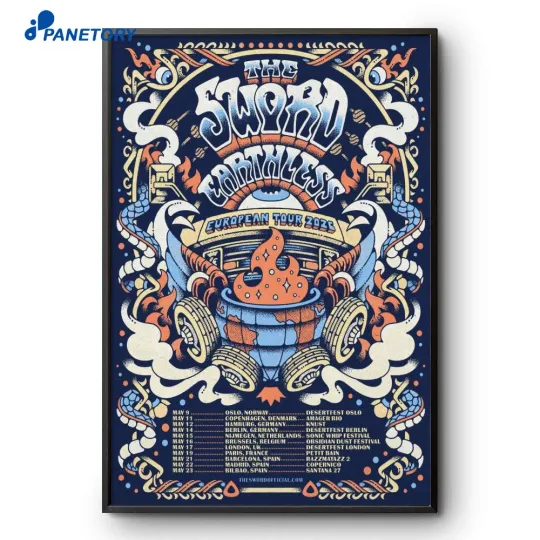 Discover The Sword And Earthless European Tour 2026 Poster Home Decor, Wall Art