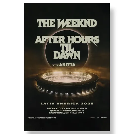 Discover Weeknds 2026 tour Gift For Fans Poster OP103