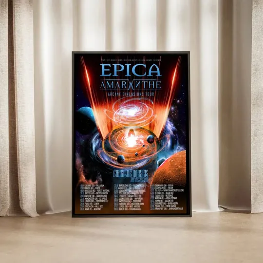 Discover EPICA Arcane Dimensions Tour 2026 Poster