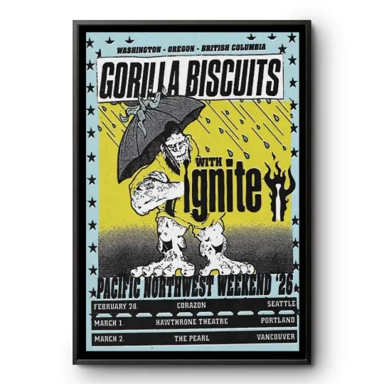 Gorilla Biscuits Tour Pacific Northwest Weekend 2026 Poster