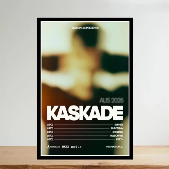 Discover Kaskade Australia Tour January 2026 Poster