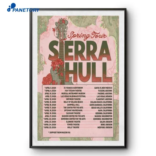 Discover Sierra Hull Tour Spring 2026 Poster Home Decor, Wall Art, No Frame, Fan Gift