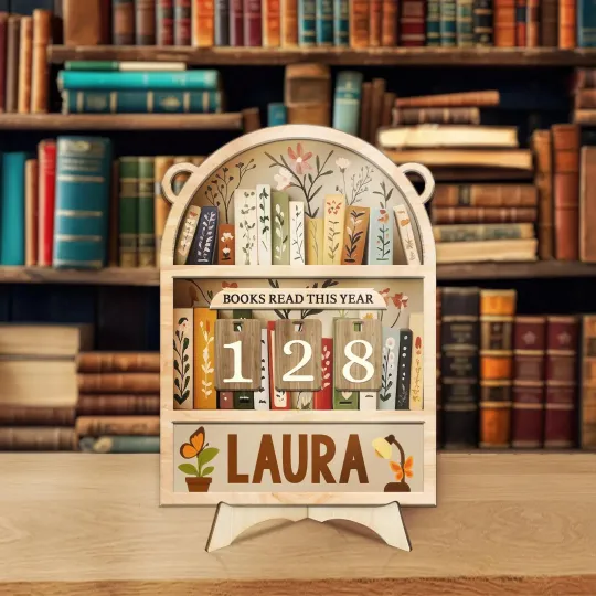 Discover Personalized Books Read Tracker, Books Read This Year Counter