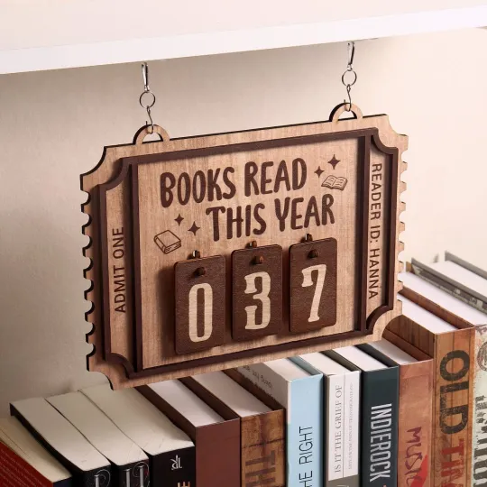 Discover Personalized Books Read Tracker Books Read This Year Counter Bookshelf Tracker