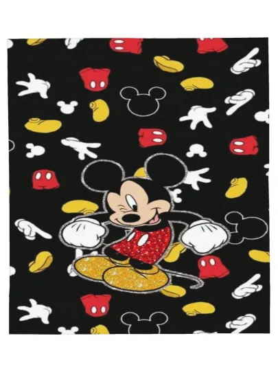 Discover Disney Funny  Mickey And His Friends Cozy Blanket Fuzzy #20
