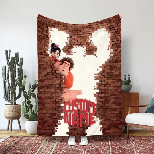 Discover Disney Wreck-It Ralph Fleece Bed Custom Blanket Gift For Fan, Kids