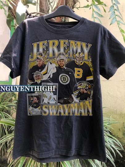 Discover Jeremy Swayman Ice Hockey Vintage Graphic T-Shirt
