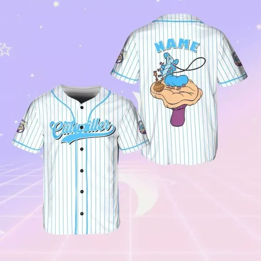 Discover Personalized Alice In Wonderland Character Catapiller Baseball Jersey Shirt