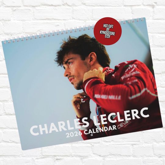 Charles LeClerc Wall Calendar 2026 | Fan | Unique Christmas Gift | For Her | For Him | Friend