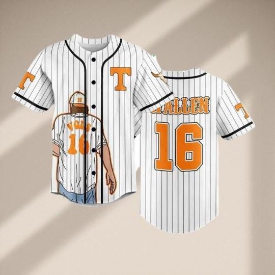 Discover Wa-llen Vol 16 Baseball Jersey, Full Printed 3D Unisex Baseball Top For Going Outfit, Wallen Merch Gift For Fan Merch.