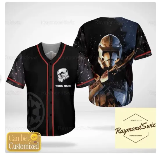 Discover Custom Stormtrooper 3D Baseball Jersey Shirt HALLOWEEN GIFT CHRISTMAS GIFT