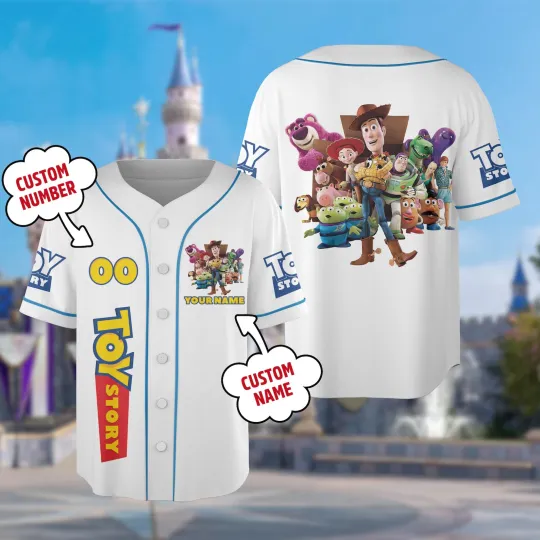 Discover Personalize Cowboy Toy Character 3D Baseball Jersey Shirt US Size All Over Print