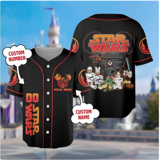Discover Personalize Mouse and Friends 3D Baseball Jersey Shirt HALLOWEEN GIFT BEST PRICE