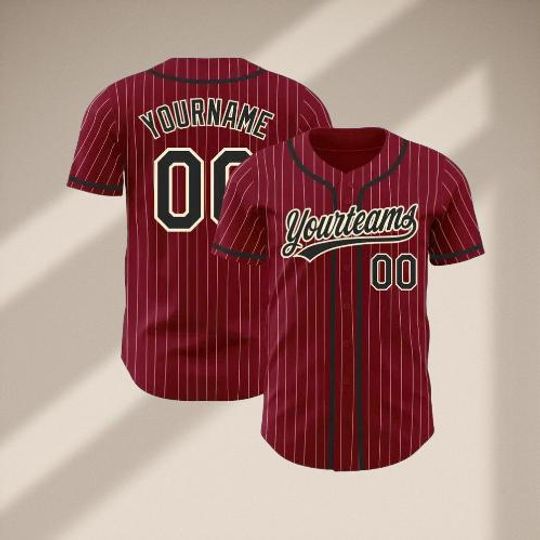 Discover Personalized Pinstripe Baseball Jersey for Team Uniforms