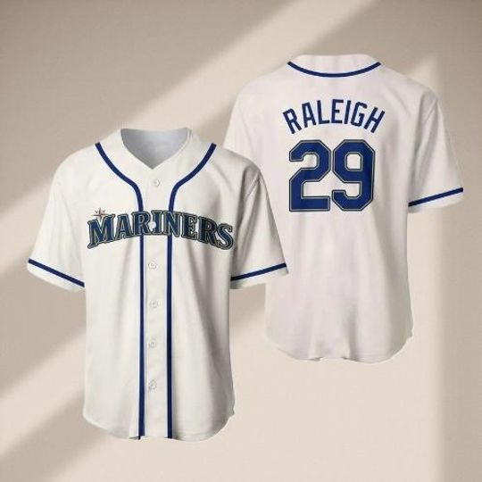 Discover Cal Raleigh #29 Seattle Baseball Jersey, Classic Team Uniform Shirt for Fans
