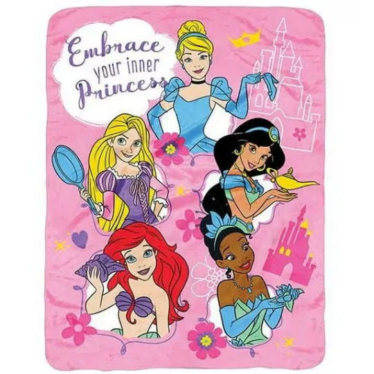 Discover Princess "Follow Your Dreams" Throw Fleece Blanket