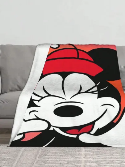 Discover Disney Funny Mickey And His Friends Fleece Blanket #10