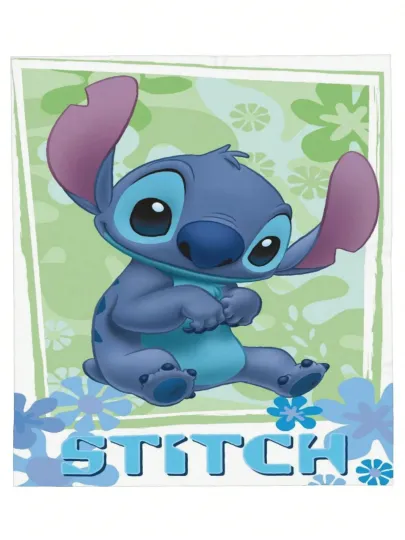 Discover Disney Funny Stitch Fleece Blanket